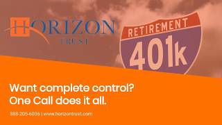 SelfDirected IRA Custodian  Horizon Trust  Solo Roth 401k [upl. by Lekcim769]