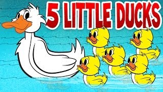 Five Little Ducks  Spring Songs for Children with Lyrics  Kids Songs by The Learning Station [upl. by Caddaric]