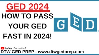 GED 2024  HOW TO PASS YOUR GED FAST [upl. by Ennazzus741]