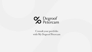 Welcome to My Degroof Petercam  Client access [upl. by Narba]