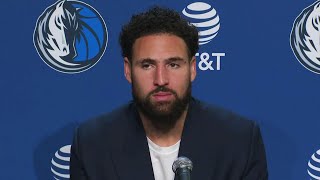 It hurts to be on the other side of a Steph Curry flurry  Klay Thompson reacts to return vs GSW [upl. by Spurgeon]