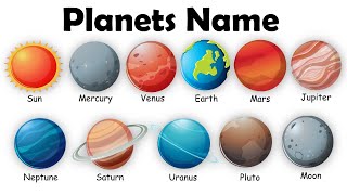 Planets Name  Solar System  Our Solar System  Planetary System  Planets Name in English [upl. by Aelem47]