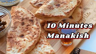 10 minutes Manakish recipe in English  with just a few ingredients prepare the best breakfast [upl. by Giarg535]