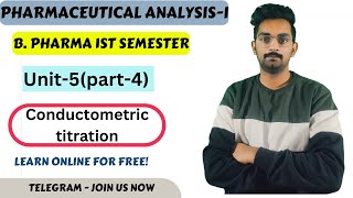 Conductometric titrationanalysisI Unit5part4 BPharma 1st semester katariapharmacy [upl. by Ted]