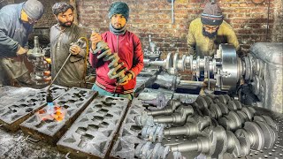 unexpected way of making new crankshaft of Tractor in local Factory [upl. by Manara]