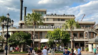 Eating at the Paddlefish Restaurant at Disney Springs  Restaurant Review [upl. by Naval]