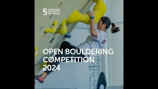 Sorbonne University Abu Dhabi Open Bouldering Championship 2024 [upl. by Aivul985]