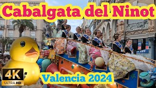 cabalgata del Ninot 2024 valencia 4k ninot2024 fallas2024 [upl. by Leann]