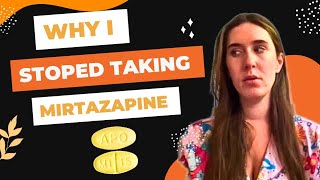 WHY I STOPPED TAKING MIRTAZAPINEREMERON  My Mirtazapine experience and weight gain [upl. by Tonjes]