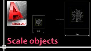 Autocad 2019  Scale objects full tutorial [upl. by Orabla]