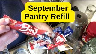 Pantry Refill September 2024 Hot drinks more jar lids brown sugar etc [upl. by Neumann]