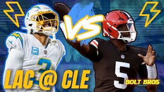 Chargers Vs Browns Week9 Preview Game  Bolt Bros  NFL [upl. by Akiemehs]