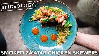 SMOKED ZAATAR CHICKEN SKEWERS  FISH FOOD [upl. by Melisandra]