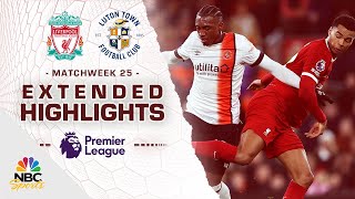 Liverpool v Luton Town  PREMIER LEAGUE HIGHLIGHTS  2212024  NBC Sports [upl. by Butta984]