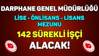 LİSE  ÖNLİSANS  LİSANS MEZUNU VASIFLI İŞÇİ ALINACAK  DARPHANE VE DAMGA MATBAASI GENEL MÜDÜRLÜĞÜ [upl. by Varien503]