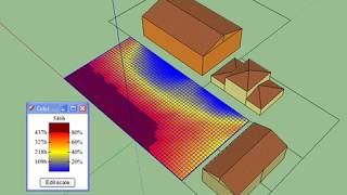 Orientation  exposition  ensoleillement maison appartement  simulation ombres portées sur terrain [upl. by Ydna]