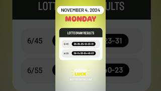 645 655 Live Draw Lotto Result  November 4 2024 Monday 9 PM lottoresulttoday [upl. by Naawaj256]