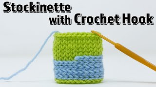 How to Crochet Stockinette not very practical [upl. by Nivre252]