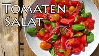 TomatenSalat  Rezept schnell amp einfach  The Krauts [upl. by Embry]