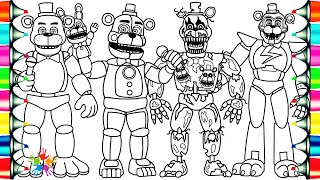 Five Nights at Freddys New Coloring Pages  Evolution Of Freddy  NCS Music [upl. by Bethina]