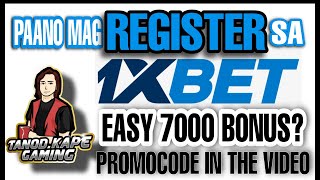 HOW TO REGISTER AND MAKE A DEPOSIT ON 1XBET  PAANO MAG REGISTER SA 1XBET  USE PROMO CODE 1XKAPE [upl. by Attenhoj]