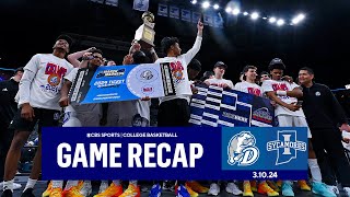 Drake PUNCHES TICKET TO NCAA TOURNAMENT with win over Indiana State in MVC title game  CBS Sports [upl. by Ettessil154]