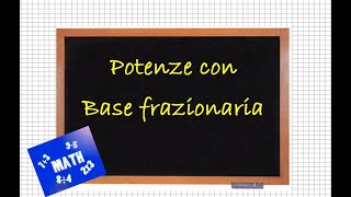 Potenze con base frazionaria [upl. by Felt]