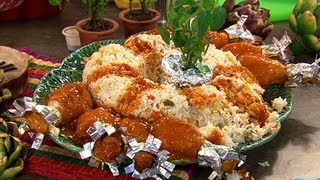 Receta de muslos de pollo rellenos en Despierta América [upl. by Akirahc]