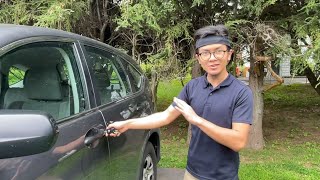 How To Lock Car Door With Dead Battery Or Removed Key Fob Remote Not Working No Key Hole Easy [upl. by Nivej162]