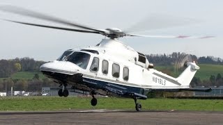 AgustaWestland AW139 StartUp amp TakeOff at Heliport Bern [upl. by Sumer542]