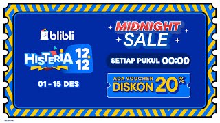 Promo Histeria 1212 Tengah Malem Belanja Histerissssss [upl. by Adnuhser]