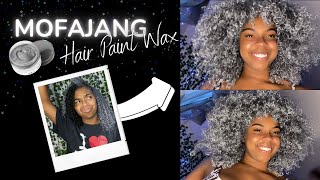 I DYED MY HAIR GRAY BLACK TO GRAY  Mofajang Hair Wax [upl. by Irrab]