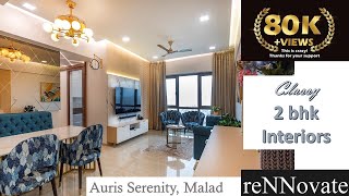 Auris Serenity Malad 25 bhk  Home Interior Design Interior Decoration by reNNovate [upl. by Nwahsyar]