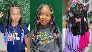 2022 Amazing Braid Hairstyles For Kids Compilation  💕 Cute Braids Hairstyles For Kids [upl. by Ethan396]