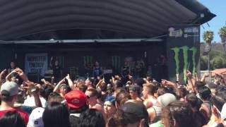 The Amity Affliction Lost amp Fading  vans warped tour 2015 Ventura [upl. by Ecirum444]