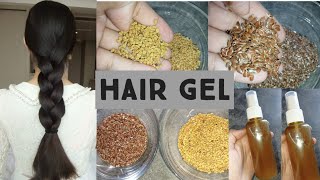 Flaxseeds Alsi amp Funugreek seeds meethi Dana gel for hairs Best Hair gel hairgelhairgrowth [upl. by Atsugua]