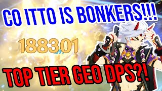 C0 Arataki Itto is BONKERS 4★ Weapon Showcase Genshin Impact [upl. by Florri731]