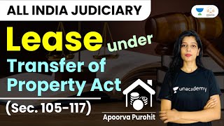 Lease under Transfer of Property Act Sec 105117  Apoorva Purohit  Judiciary Exams [upl. by Wivinia]