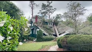 Aiken Co seeing lots of hurricane damage [upl. by Kinom241]