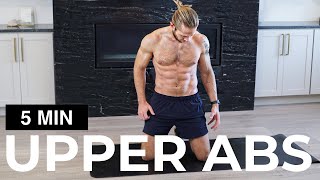 5 MINUTE ABS  UPPER AB WORKOUT [upl. by Akeber935]