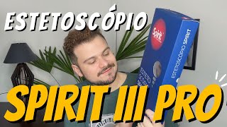 Estetoscópio SPIRIT III PRO ®️ Black Edition  Unboxing resenha quanto paguei [upl. by Nahtannhoj]