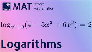 Logarithms  MAT livestream 2024 [upl. by Roland]