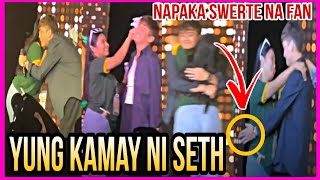 FAN ni Seth Fedelin NAYAKAP NAISAYAW at NAHALIKAN sya TILIAN SA INGGIT ang CROWD sa kanyaFRANSETH [upl. by Eniamrahs]