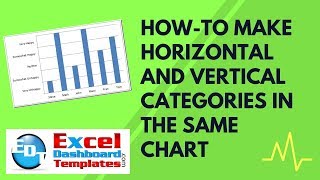 Howto Make Horizontal and Vertical Categories in the Same Excel Chart [upl. by Nylsirhc622]