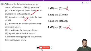 Which of the following statements are correct with respect of Golgi apparatus  A It is the [upl. by Starla984]