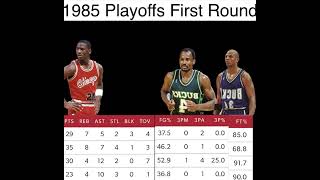 Jordan’s Incredible 85’ Rookie Playoff Stats [upl. by Dud]