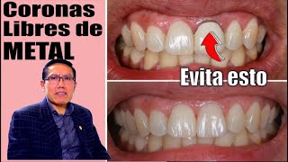 CORONAS dentales libres de METAL 🦷 PRÓTESIS más NATURALES 🦷 Dr YURI MARTINEZ 💋 Prodent Perú [upl. by Nasho]