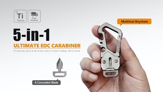 The KeySnap｜Titanium EDC Multitool Keychain Carabiner [upl. by Atnoved358]