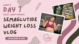 My weight loss journey using Semaglutide Day 7 how I felt the first week [upl. by Aerdnek]