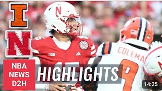 Illinois Fighting Illini vs Nebraska Cornhuskers  Full Game Highlights  nba news d2h [upl. by Einnim]